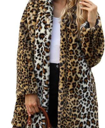 Womens Winter Warm Lapel Faux Fur With Inner Lining & Buttons Coats